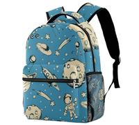 RODAILYCAY School Backpack, Large Capacity Bookbag, Aliens Travel Laptop Backpack, Water Resistant College School Computer Bag for Teen, Girls, Boys, Fits 15.6 Inch Notebook