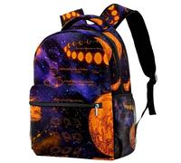 RODAILYCAY School Backpack, Large Capacity Bookbag, Space Venus Saturn Jupiter Moon Travel Laptop Backpack, Waterproof College School Computer Bag for Teen, Girls, Boys, Fits 15.6" Notebook