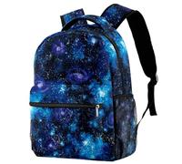 RODAILYCAY Starry Sky Universe School Backpack for Men & Women, Travel Bag with Laptop Compartmen, Lightweight School Bookbag, High School Middle Backpack for Boys Girls