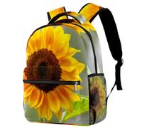 RODAILYCAY Sunflower Blossom Bloom Summer Yellow Flower Travel Laptop Backpack, College High School Backpack, Large Capacity Bookbag, Cute Backpack for Men Women