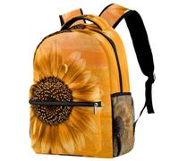 RODAILYCAY Sunflower Blossom Bloom Yellow Art Travel Laptop Backpack, 16 Inch Large School Backpacks for Teen Boys and Girls, WaterProof Computer Bag Bookbag