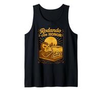 Rodando con Honor Mexican Lucha Mask Low Rider Street Tank Top