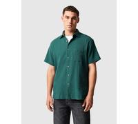 Rodd & Gunn Adams Cotton Rich Textured Shirt Teal Green