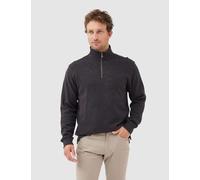 Rodd & Gunn Alton Ave Pure Cotton Half Zip Sweatshirt Brown