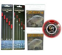 RODDARCH Fishing Tackle Set Waggler Fishing Floats Hunter Pro Split Shot & ZEN Hooks