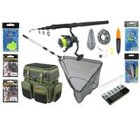 Roddarch Sea Fishing Kit | Rod, Reel, Seat Box & Net | Complete Beginner Set