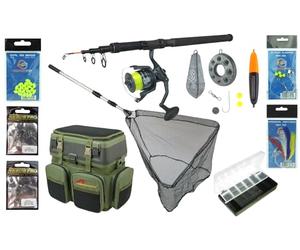 Roddarch Sea Fishing Kit | Rod, Reel, Seat Box & Net | Complete Beginner Set