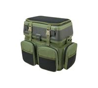 Roddarch Tough Box Fishing Seat & Rucksack Combo: 18L ABS Case | 600D Ripstop Nylon, 18L Main Storage, 3L Centre Section, 4 Tackle Boxes in Lid, 10mm Foam Seat Pad, 20st Weight Capacity