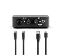 Rode Ai-1 Single-Channel USB Audio Interface Bundle with SC17 5-Foot USB C to USB-C Flat Cable - 24-Bit Studio Recording Interface for Podcasting, Voice Over, Singing, Home Studio Recording