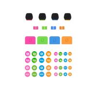 RØDE Colors 3 is a set of four coloured windshields, cable identification rings, tags and a sticker set for the RODE Wireless GO, Wireless GO II and Lavalier II. (COLORS3)