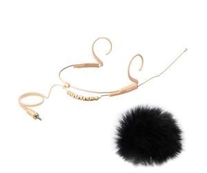 Rode HS2P Headset Microphone with Keepdrum Fur Wind Protection