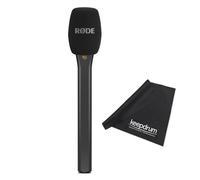 Rode Interview Handheld Microphone Adapter for Wireless Microphone System with Keepdrum Microfibre Cloth - Black