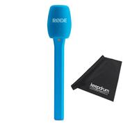 Rode Interview Micro Hand Adapter for Wireless Micro Microphone System Blue with Keepdrum Microfibre Cloth