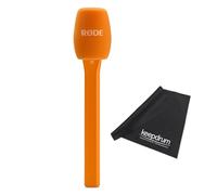 Rode Interview Micro Hand Adapter for Wireless Micro Microphone System Orange with Keepdrum Microfibre Cloth