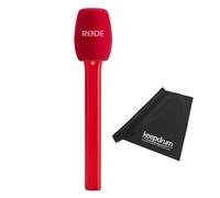 Rode Interview Micro Hand Adapter for Wireless Micro Microphone System Red with Keepdrum Microfibre Cloth