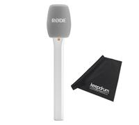 Rode Interview Micro Hand Adaptor for Wireless Micro Microphone System White with Keepdrum Microfibre Cloth