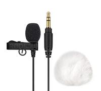 Rode Lavalier GO BK Lavalier Microphone + keepdrum WS05 Mini Windscreen White