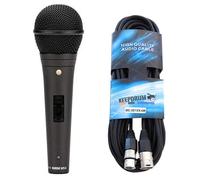 Rode M1-S Dynamic Microphone for Vocals and Live Performances with Keepdrum Microphone Cable