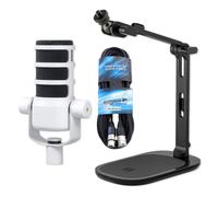 Rode Microphone Podmic White with DS-3 Table Tripod and Cable