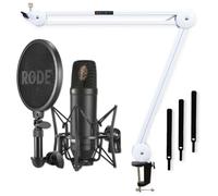 Rode NT1-Kit Studio Microphone Set with Keepdrum Articulated Arm Tripod White
