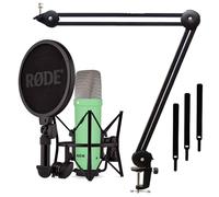 Rode NT1 Signature Green Studio microphone Green + keepdrum MS138 Articulated arm tripod Black