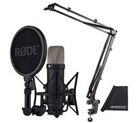 Rode NT1 Signature Series Black Studio Microphone + K&M 23840 Articulated Arm Tripod + Keepdrum Microfibre Cloth
