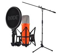Rode NT1 Signature Studio Microphone Orange with Keepdrum Microphone Stand