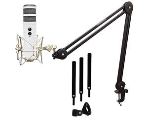 Rode Podcaster MKII USB Microphone + Keepdrum MS138 Articulated Arm + MS088 Microphone Spider