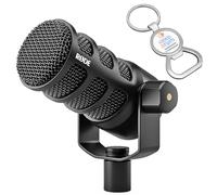 Rode Podmic USB XLR Podcast Speaker Microphone Black + keepdrum Bottle Opener