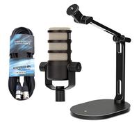 Rode Podmic XLR Microphone + DS-2 Desktop Tripod + Keepdrum XLR Cable