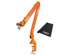 Rode PSA1+ Plus Table Microphone Arm Articulated Arm Orange with Keepdrum Microfibre Cloth