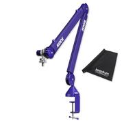 Rode PSA1+ Plus Table Microphone Arm Articulated Arm Purple with Keepdrum Microfibre Cloth