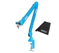 Rode PSA1+ Plus Table Microphone Articulated Arm Blue with Keepdrum Microfibre Cloth