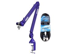Rode PSA1+ Plus Table Microphone Articulated Arm Purple with Keepdrum XLR Cable