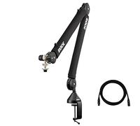 Rode PSA1+ Pro Studio Boom Arm for Podcasting and Streaming with Professional Grade XLR Cable and StreamEye Polishing Cloth