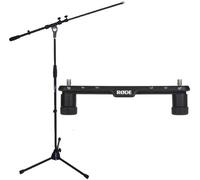 Rode SB20 Stereo Bar Microphone Stereo Rail + Keepdrum Microphone Stand MS107B