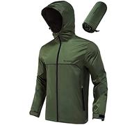 Rodeel Classic Men's Rain Jacket, Waterproof but Breathable Rain Coat, Light Weight and Packable, for Outdoor Sports such as Fishing, Hunting, Hiking