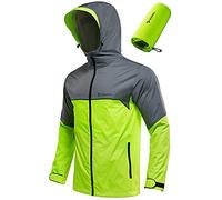 Rodeel Classic Men's Rain Jacket, Waterproof but Breathable Rain Coat, Light Weight and Packable, for Outdoor Sports such as Fishing, Hunting, Hiking