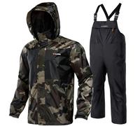 Rodeel Mens Waterproof Jacket and Overalls Set Windproof Rain Jacket Bid Suit Ultimate Protection for Outdoor Adventures