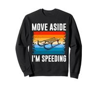 Rodel Piste MOVE ASIDE I'M SPEEDING FUNNY Schlittentraining Sweatshirt