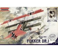 Roden 010 1:72nd scale Fokker Dr.I World War I German Fighter