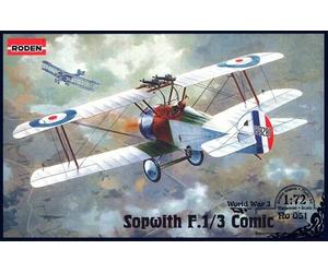 Roden 051 1:72nd scale Sopwith F.1/3 Comic (Camel Interceptor) Night Fighter