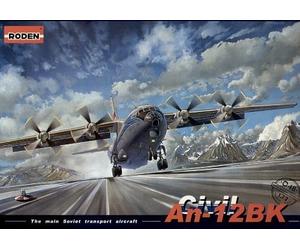 Roden 1/72 Antonov An-12BK Civil # 048 - Plastic Model Kit
