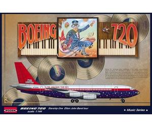 Roden 315 1:144th scale Boeing 720 Starship One Elton John USA tour, 1974