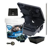 Rodent Bait Station Kit with Rat & Mouse Bait Blocks 300g