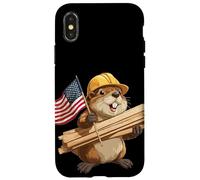 Rodent Building Costume for Craft and Beaver Lovers Case for iPhone X/XS
