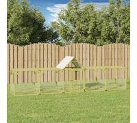 Rodent Cage Guinea Pig Cage Chicken Coop 500 x 100 x 150 cm Solid Pine Impregnated Pet House for Rabbits, Guinea Pigs, Rodents