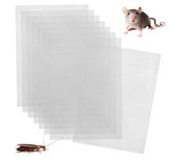 Rodent Mesh, 8 Pcs Stainless Steel Wire Mesh Sheets Insect Mesh Wire Mesh for Rats 20 Mesh Wire Mesh Sheet Mouse Mesh A5 Rodent Control Metal Woven Mesh for Cover Air Bricks and Air Vents (15x21cm)