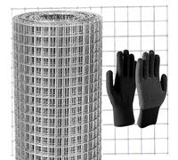 Rodent Mesh Rodent Proofing Wire Metal Mesh, Galvanised Wire Roll,Welded Panels. Stop Rat, Mouse, Squirrel & Bird Access Internal & External Pest Prevention (Silvery, 100mm x 3m)