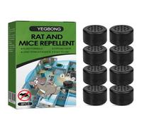 Rodent Mice Repellent,8Pcs Peppermint Oil Mouse Repellent Balls,Effective Rodent Repellent for Car Engine Cabinet Indoor & Outdoor Garage,Safe for Pets and Family